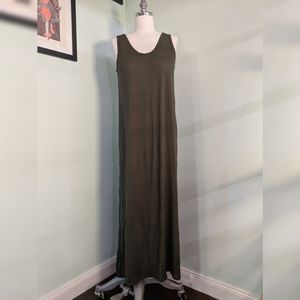 Theory green maxi dress